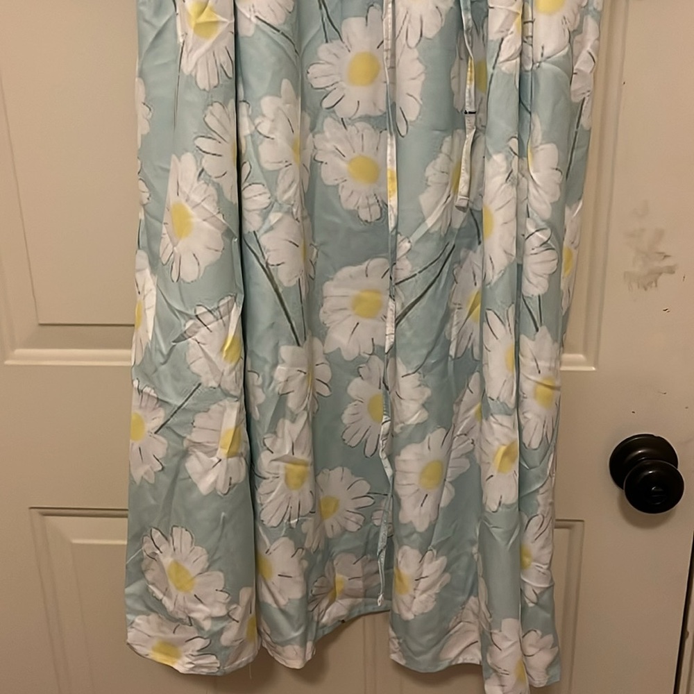 Floral Midi Waist-defined Shirt Dress/NWOT/XL - Picture 7 of 16